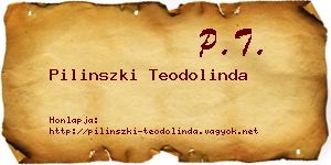 Pilinszki Teodolinda névjegykártya